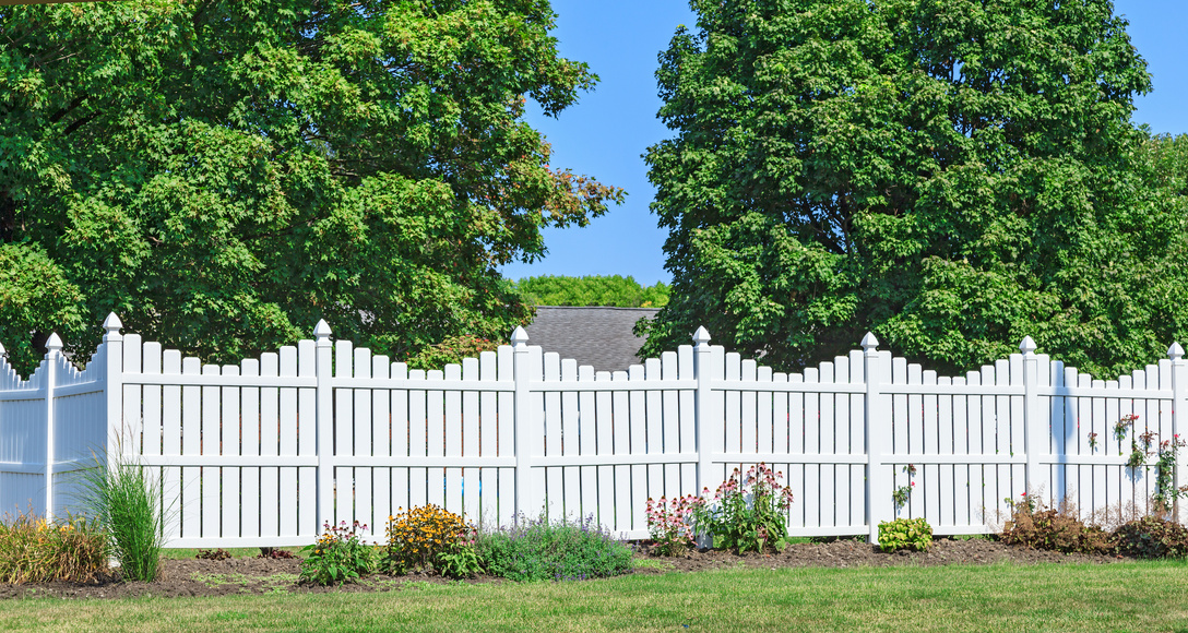 White Vinyl Fence